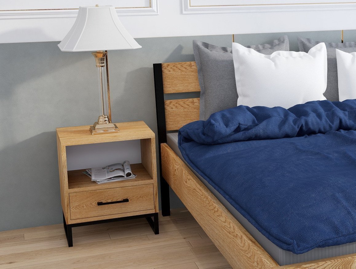 Szafka nocna z litego drewna